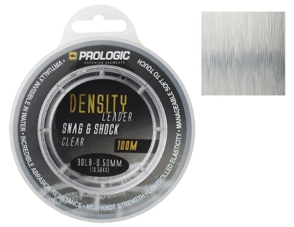 Prologic Density Leader Clear - Snag & Shock 30lb - 0.50mm (100m) 1 Prologic Density Leader Clear - Snag & Shock 30lb - 0.50mm (100m)