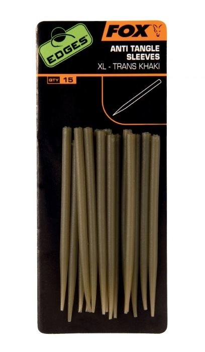 Fox Anti Tangle Sleeves XL - Trans Khaki 1 Fox Anti Tangle Sleeves XL - Trans Khaki