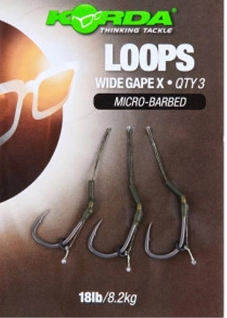 Korda Loop Rigs Wide Gape X 1 Korda Loop Rigs Wide Gape X